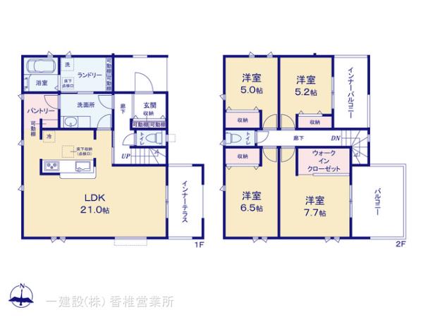 リーブルガーデン西区今宿東３丁目の見取り図