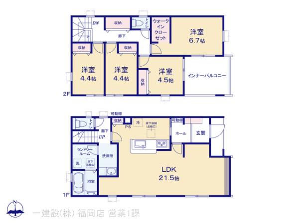 リーブルガーデン城南区樋井川４丁目第二の見取り図