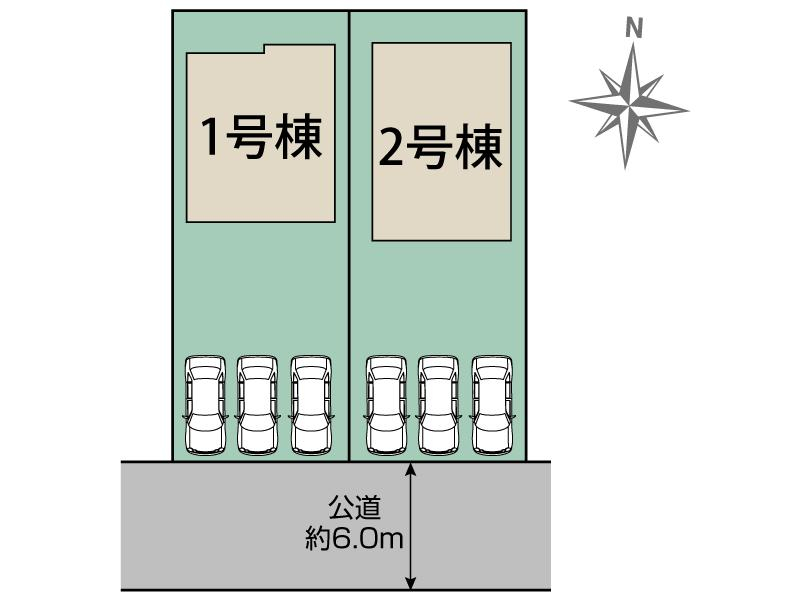 海部郡蟹江町八幡1丁目2棟 区画図