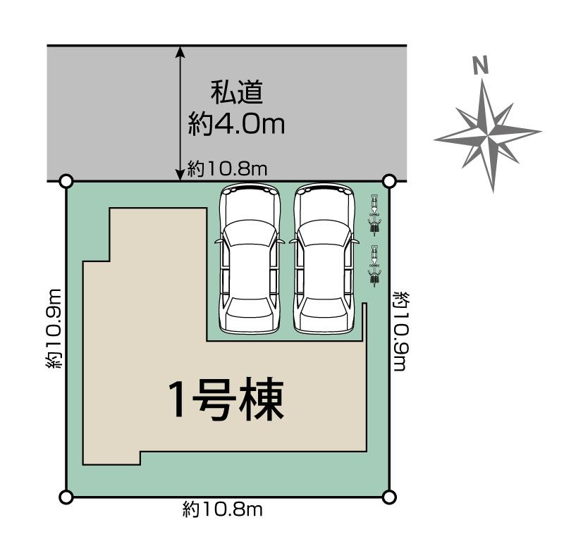 ブルーミングガーデン大和郡山市高田町１棟の見取り図