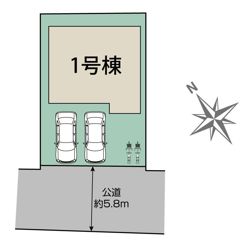ブルーミングガーデン宇治市広野町小根尾１棟の見取り図
