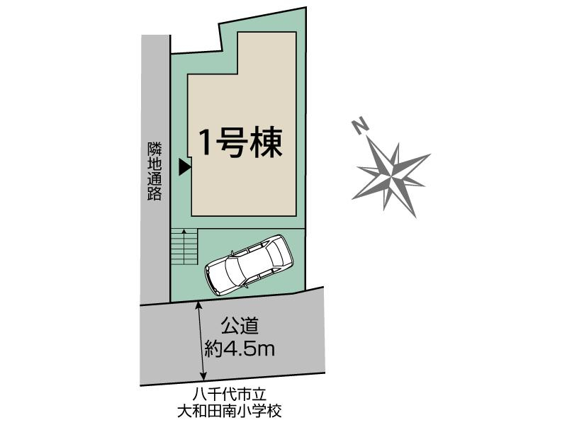 ブルーミングガーデン八千代市大和田１棟の見取り図