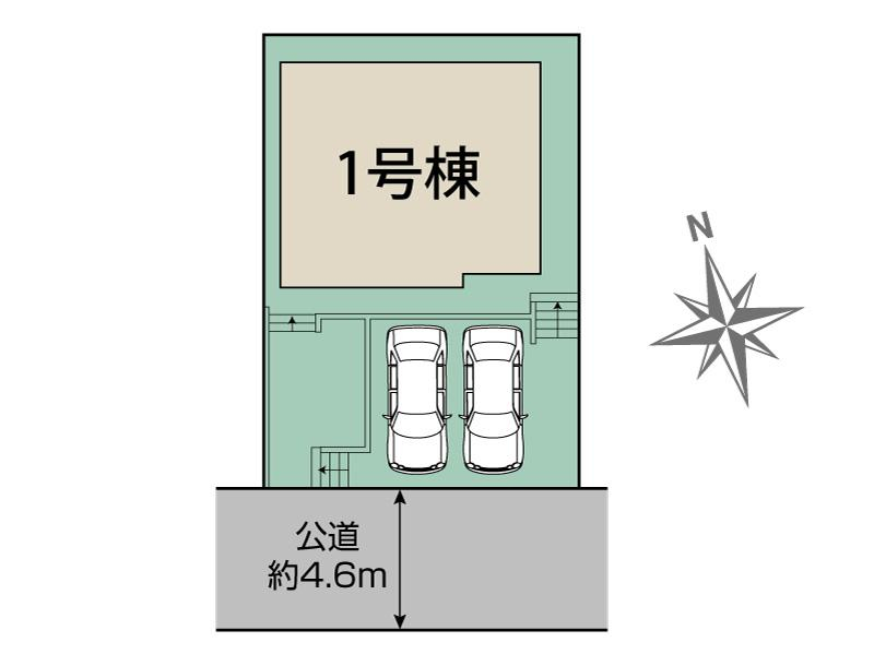 ブルーミングガーデン厚木市まつかげ台２期１棟の見取り図