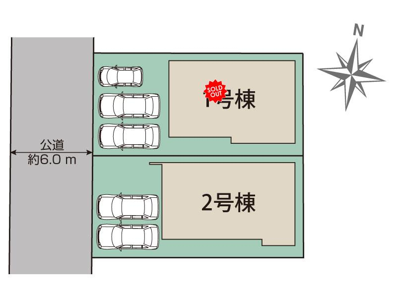ブルーミングガーデン名古屋市西区大野木４丁目２棟の見取り図