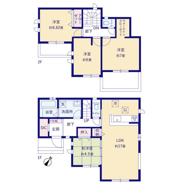 グラファーレ4307流山市東初石７期１棟の見取り図