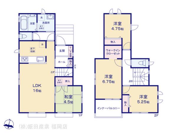 ハートフルタウン今宿東3丁目985番の見取り図