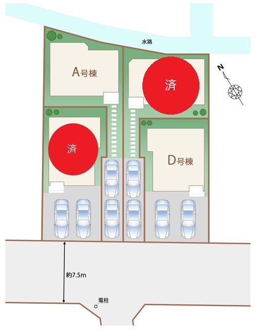 ハートフルタウン稲城東長沼Ⅴの見取り図