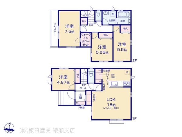ハートフルタウン足立区梅田1丁目28番の見取り図