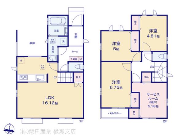 ハートフルタウン葛飾区西水元1丁目166番8の見取り図