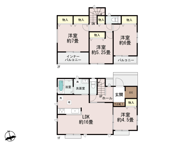ハートフルタウン高崎市倉賀野町4596番の見取り図
