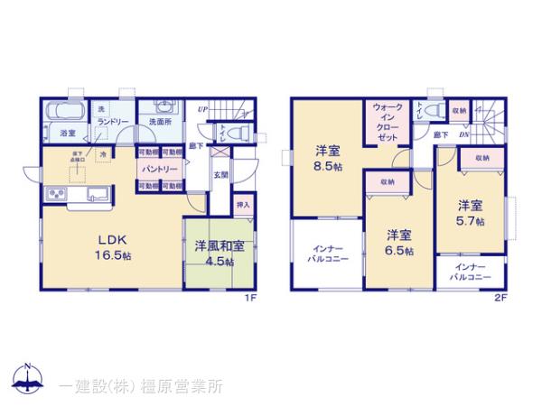 リーブルガーデン広陵町三吉赤部９期の見取り図