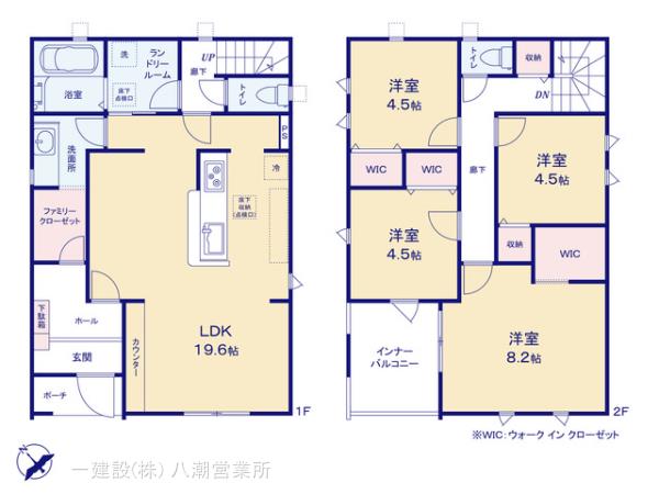 リーブルガーデン岩槻区美幸町1期の見取り図