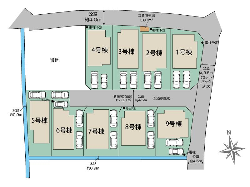 ブルーミングガーデン相模原市南区新戸９棟の見取り図