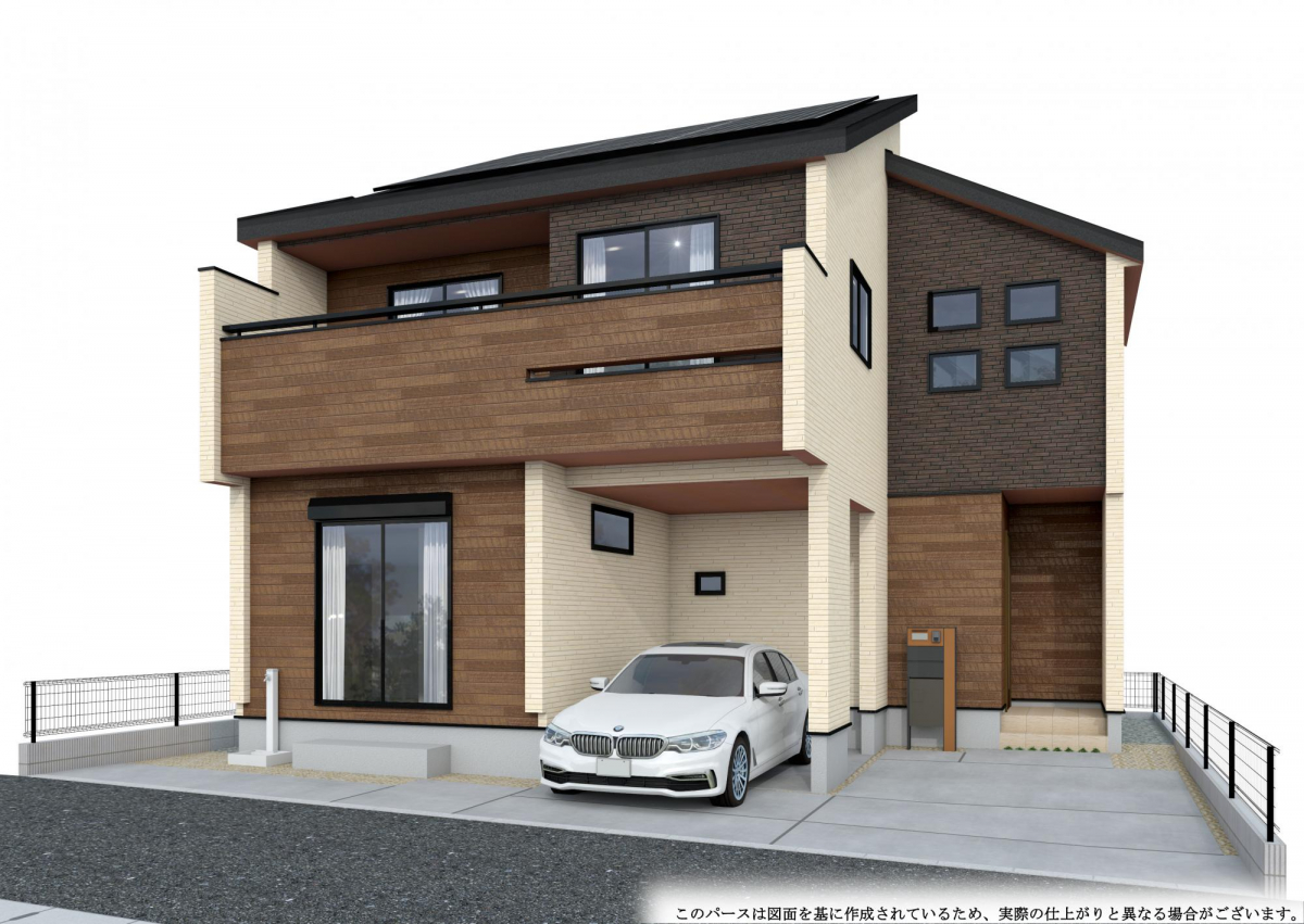 【外観写真】様々な税制優遇が受けられる、長期優良住宅です！永く住み続けられるこだわりの構造と、折上天井やアクセントクロスなどを施した、デザイン性にも配慮しています♪ 