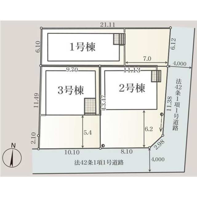 クレイドルガーデン郡山市富田町 第21の見取り図