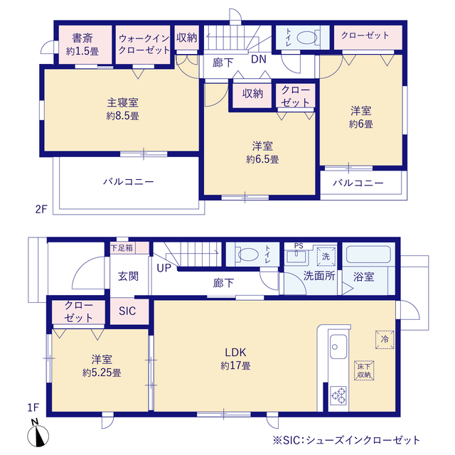 グラファーレ名古屋市吉津４期４棟の見取り図