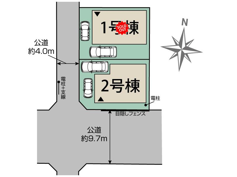 我孫子市天王台2丁目2棟 区画図