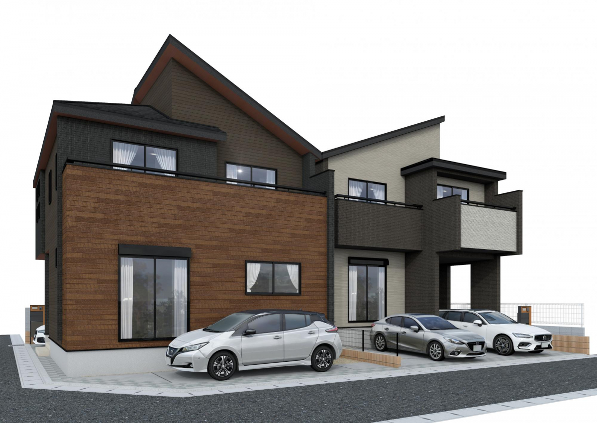 外観完成予想パース 