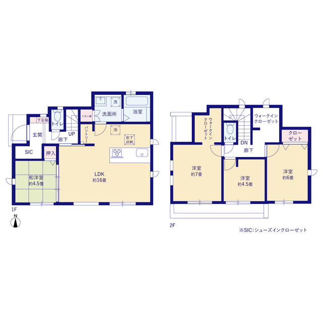 グラファーレ4229稲城市若葉台４棟の見取り図