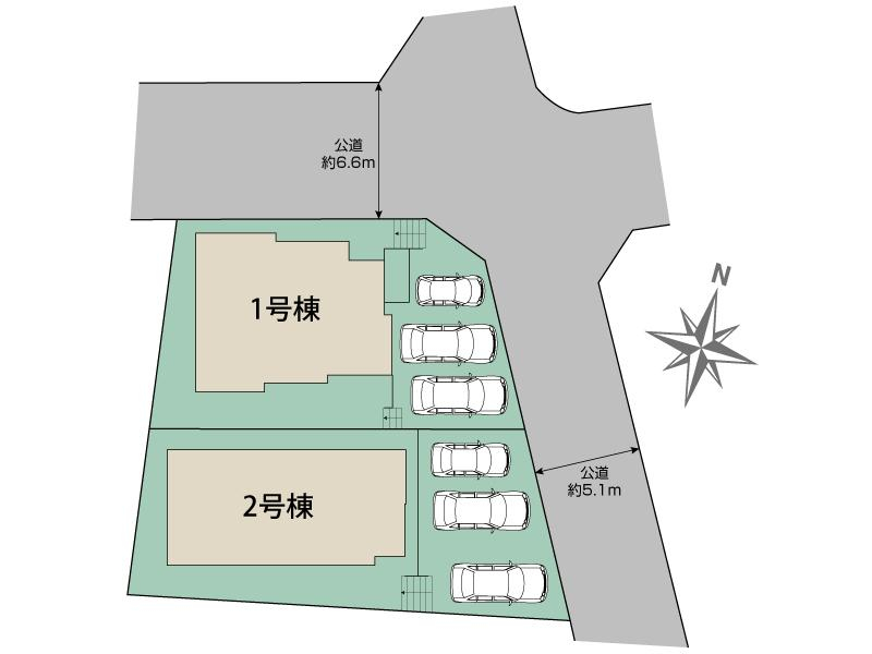 ブルーミングガーデン大野城市南ケ丘５丁目２棟の見取り図