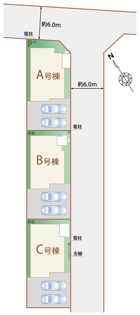 ハートフルタウン草加市清門三丁目66番の見取り図
