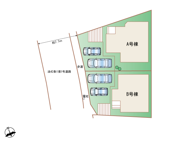ハートフルタウン糸満市兼城767番の見取り図