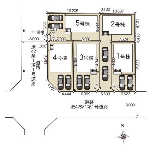 クレイドルガーデン宇都宮市今宮 第3の見取り図