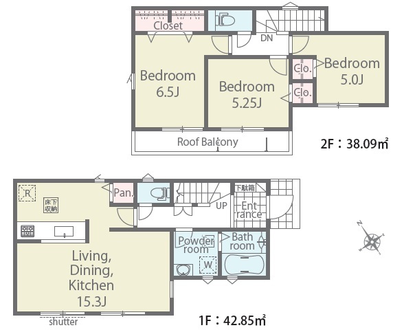 リナージュ千葉若葉区若松台２丁目　第１期の見取り図