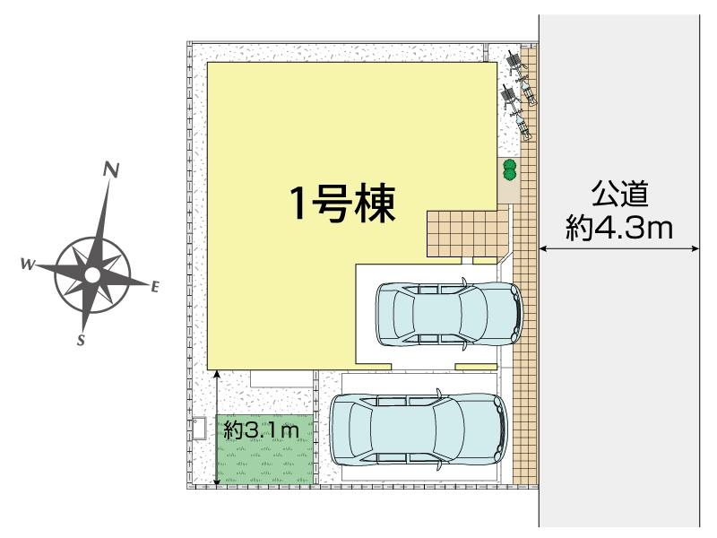 さいたま市緑区道祖土1丁目1棟 区画図