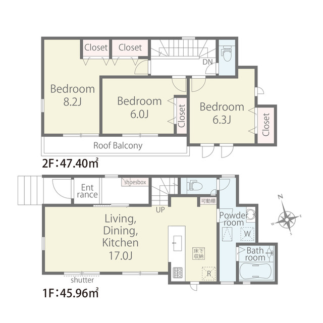 リナージュ平塚夕陽ケ丘　第２期の見取り図