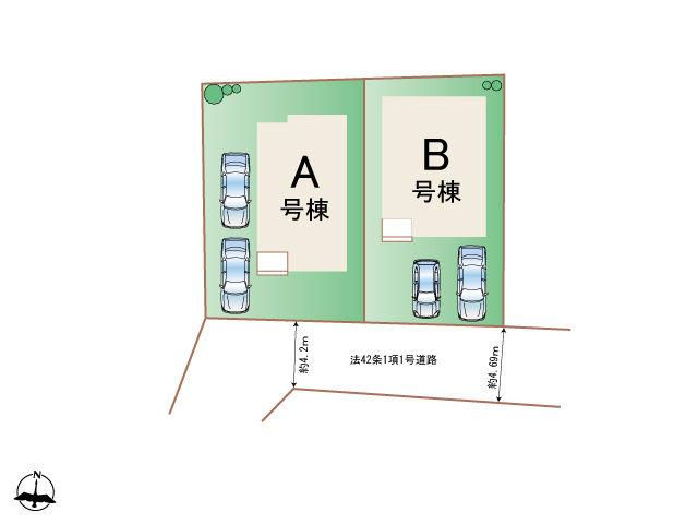 ハートフルタウン金剛沢三丁目23番の見取り図