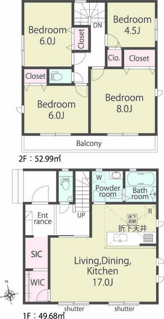 リナージュあきる野小川東１丁目　第２期の見取り図
