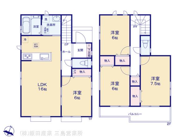ハートフルタウン沼津市下香貫汐入2178番の見取り図