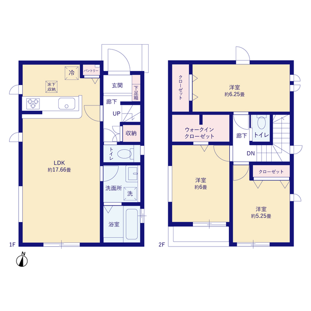 グラファーレ4244綾瀬市大上１２期２棟の見取り図