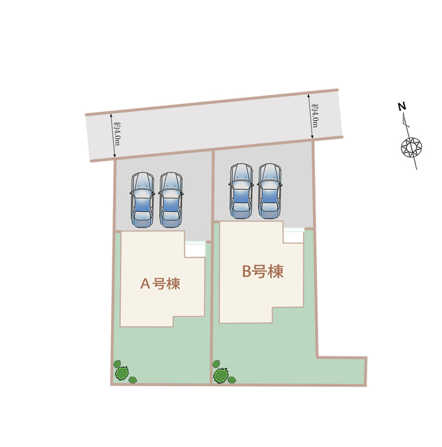 ハートフルタウン(春)岐阜市近島の外観②