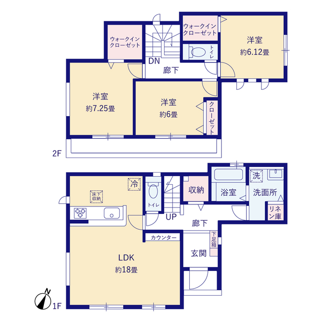 グラファーレ4144相模原市磯部６期１５棟の見取り図