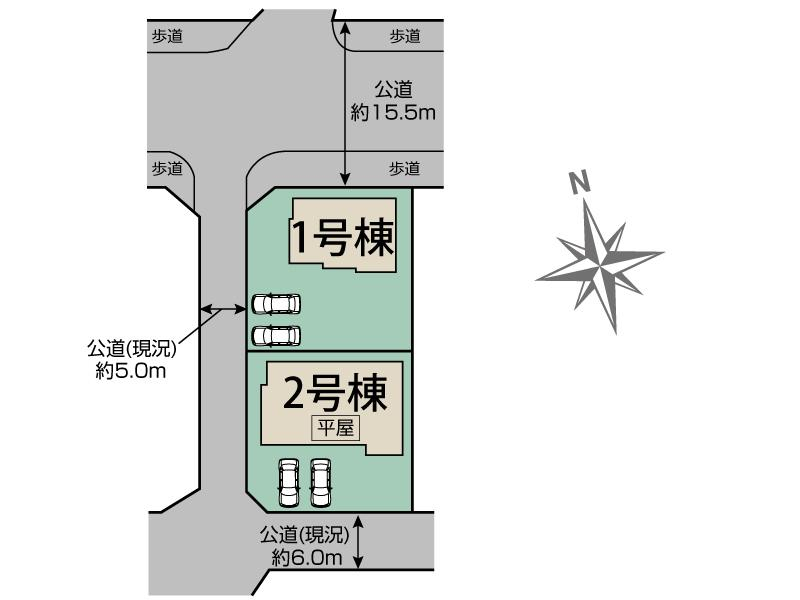 ブルーミングガーデン土浦市天川１丁目３期２棟の見取り図