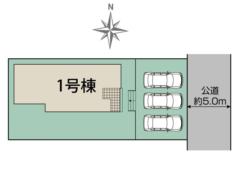 ブルーミングガーデン平塚市河内１棟の見取り図