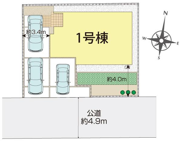 ブルーミングガーデン綾瀬市綾西１丁目１棟の見取り図