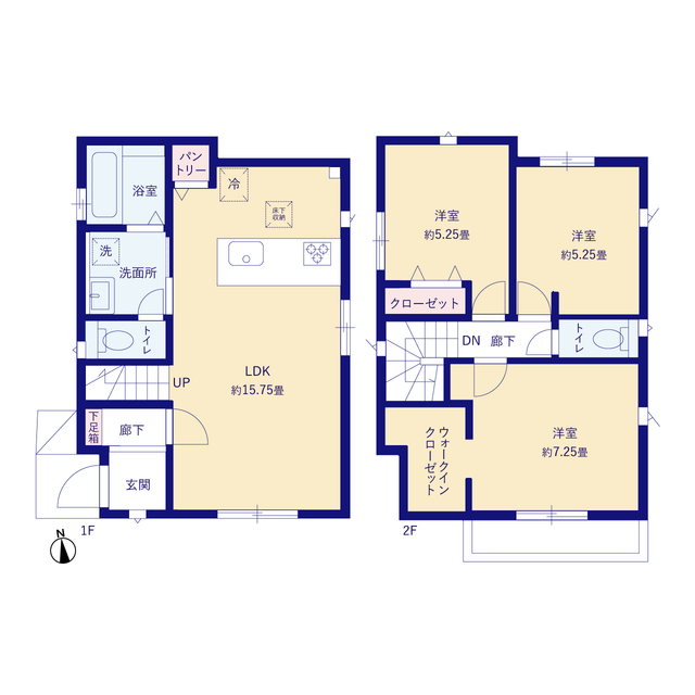 グラファーレ4301西東京市泉町１７期２棟の見取り図