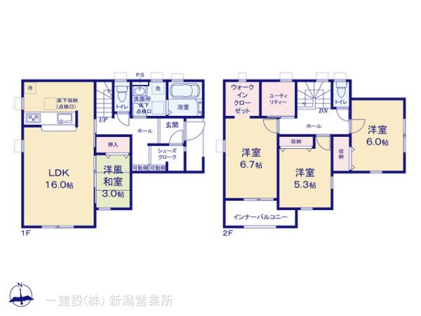 リーブルガーデン江南区袋津第２の見取り図