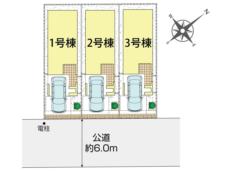 さいたま市南区白幡6丁目3棟 区画図