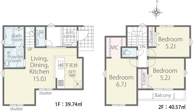 リナージュ横浜市泉区和泉町０１期の見取り図