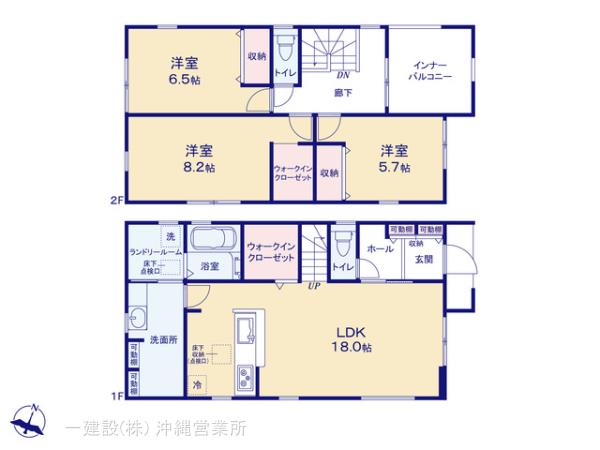 リーブルガーデン八重瀬町与座の見取り図