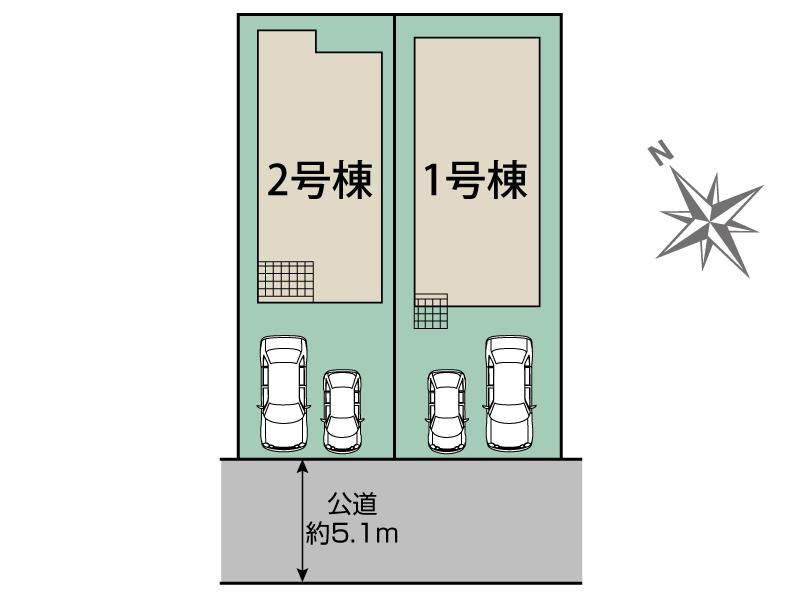 ブルーミングガーデン横浜市南区中里４丁目２棟の見取り図