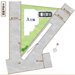 ハートフルタウン市川市中国分5丁目2242番の見取り図
