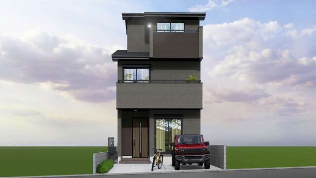 グラファーレ4346京都市上花山桜谷１棟の外観②