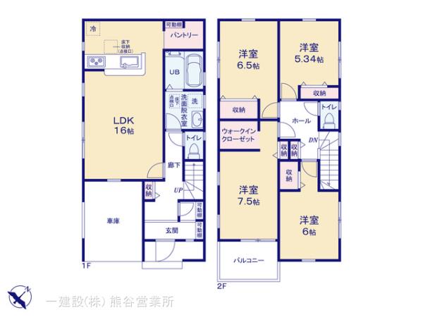 リーブルガーデン熊谷万平町第３の見取り図