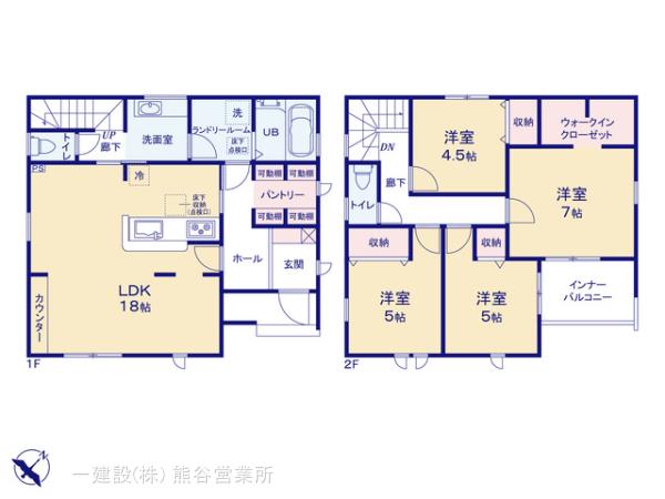 リーブルガーデン熊谷万平町第３の見取り図
