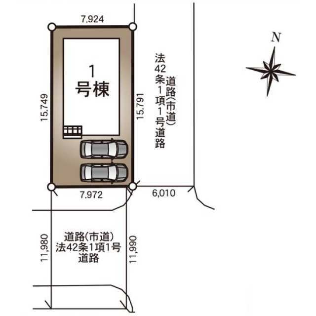 クレイドルガーデン大分市ふじが丘東 第1の見取り図